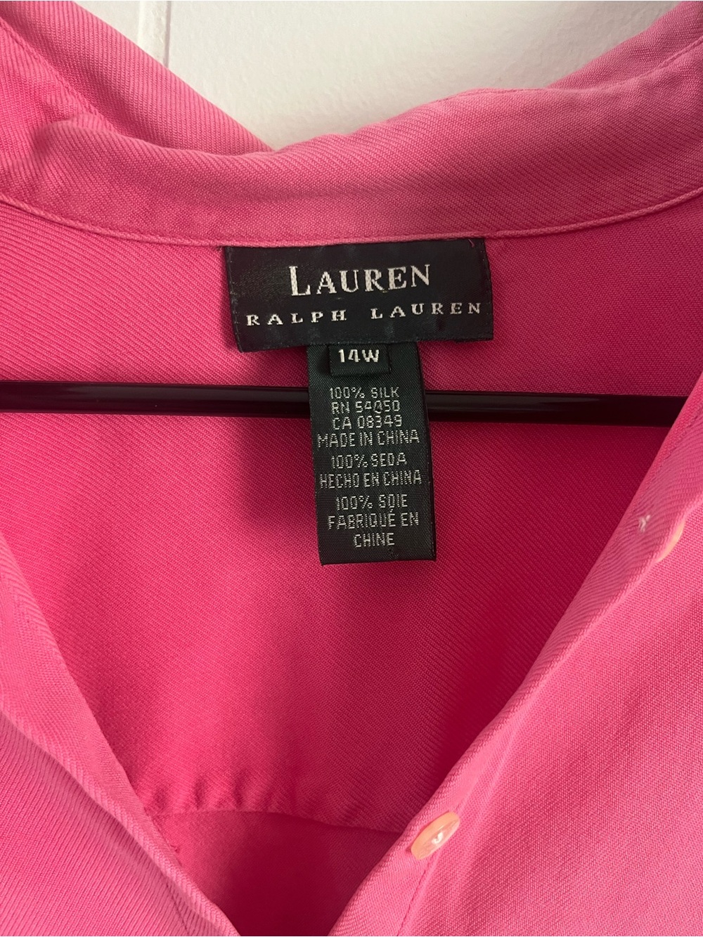 Ralph Lauren Pink Button-Down Shirt - Picture 3 of 5